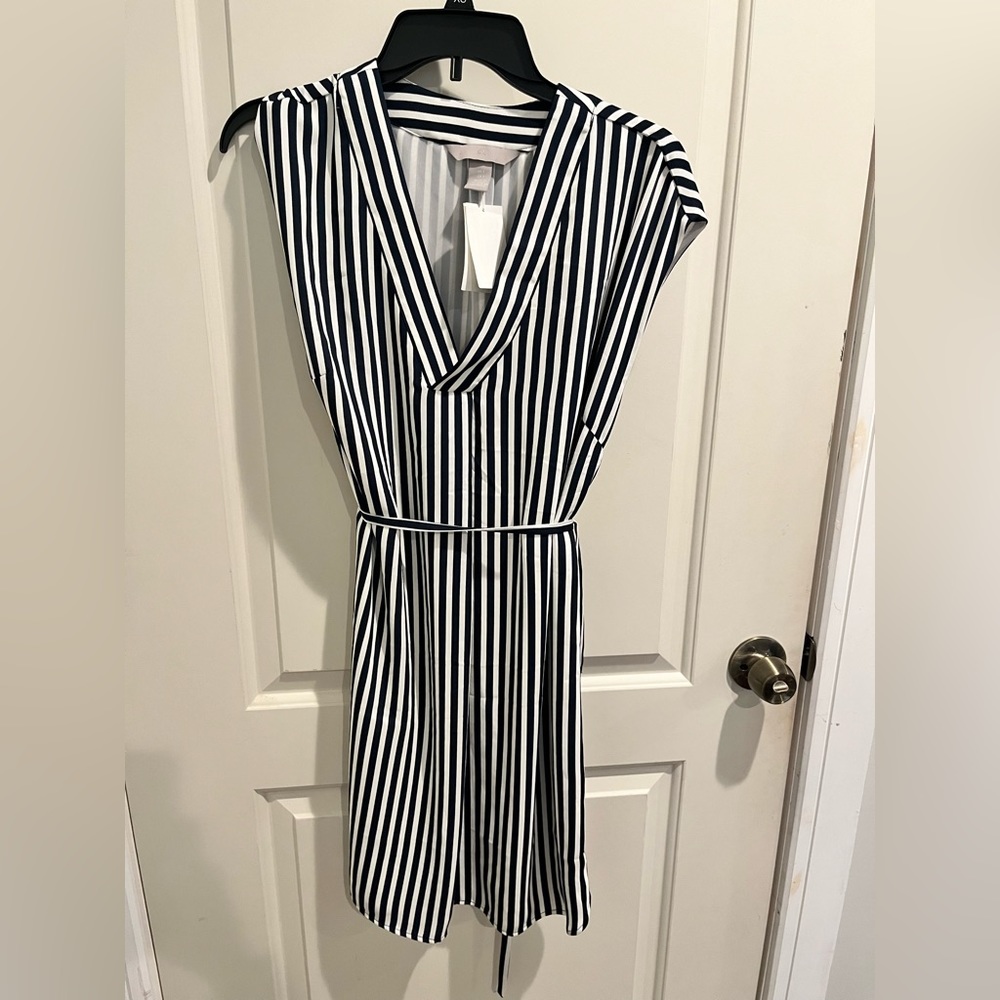 Striped H&M dress in size 6 with tags